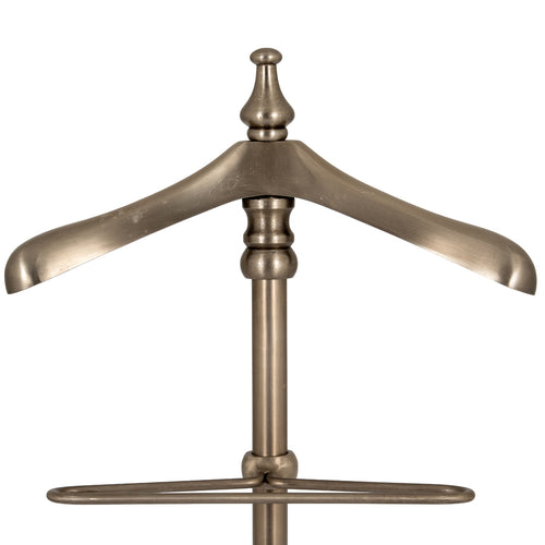 Aged Nickel Valet Stand