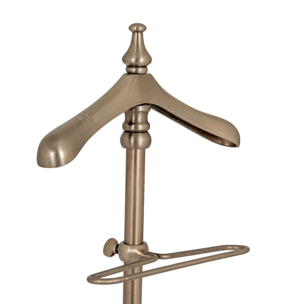 Aged Nickel Valet Stand