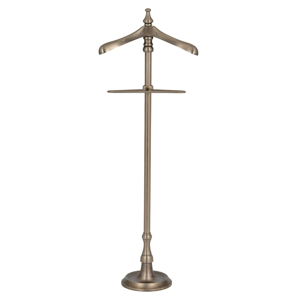 Aged Nickel Valet Stand