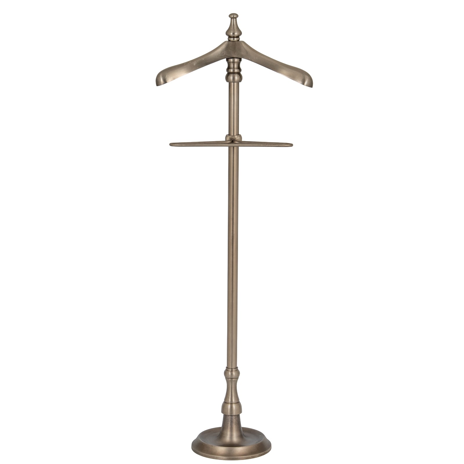 Aged Nickel Valet Stand