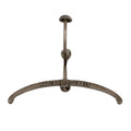 Aged Nickel Coat Hanger With Hook