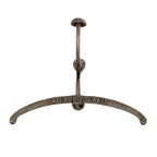 Aged Nickel Coat Hanger With Hook