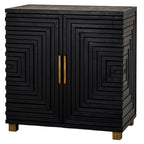 Lennox Black 2 Door Side Cupboard