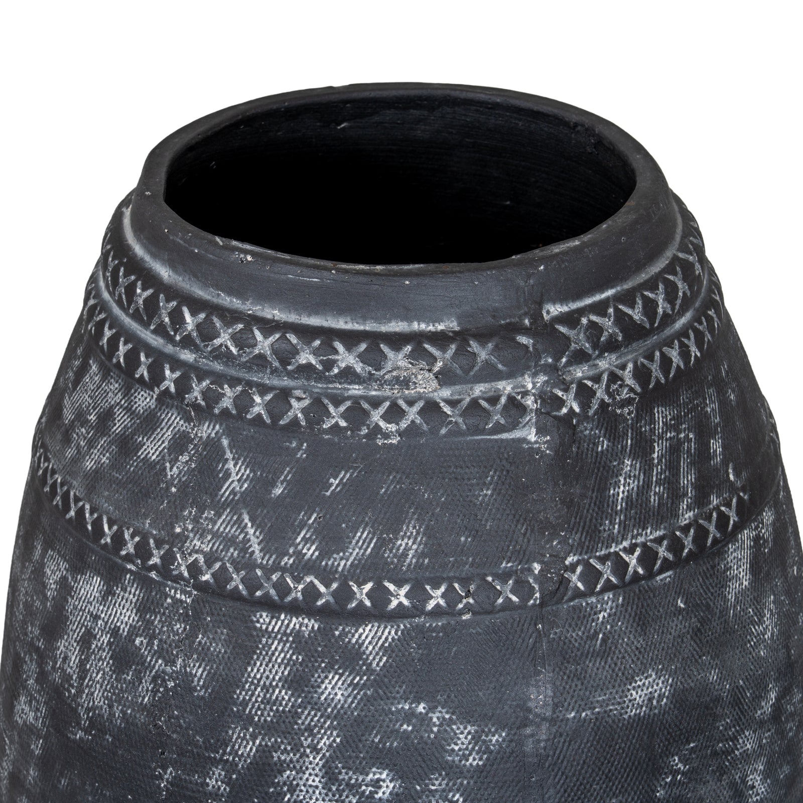 Relica Etched Tall Ceramic Vase