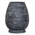 Relica Etched Tall Ceramic Vase