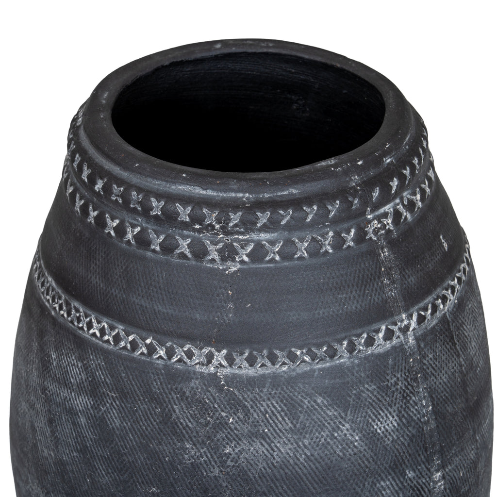 Relica Etched Ceramic Vase