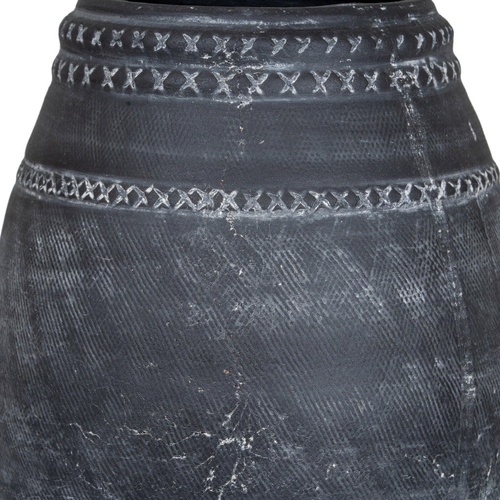 Relica Etched Ceramic Vase
