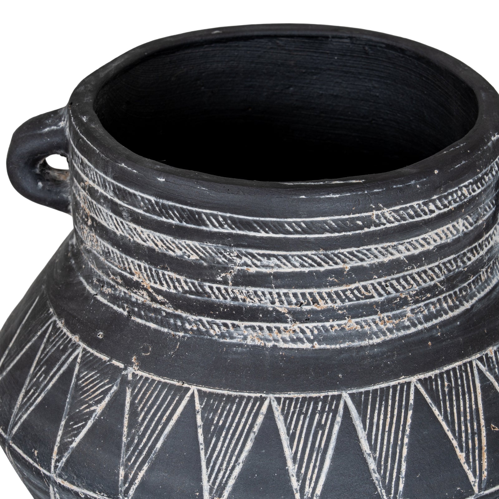 Relica Etched Tall Twin-Handle Pot