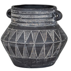 Relica Etched Tall Twin-Handle Pot