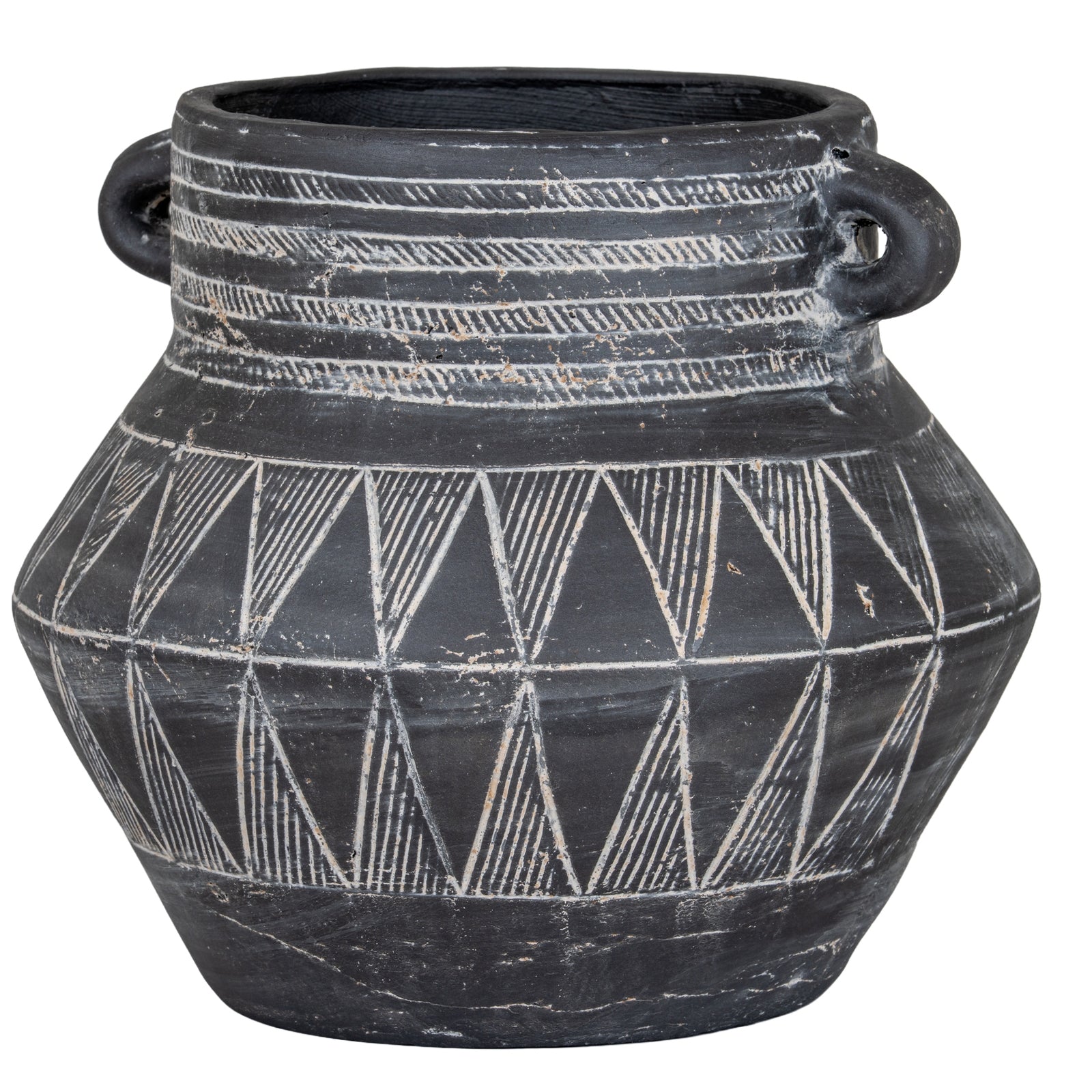 Relica Etched Tall Twin-Handle Pot