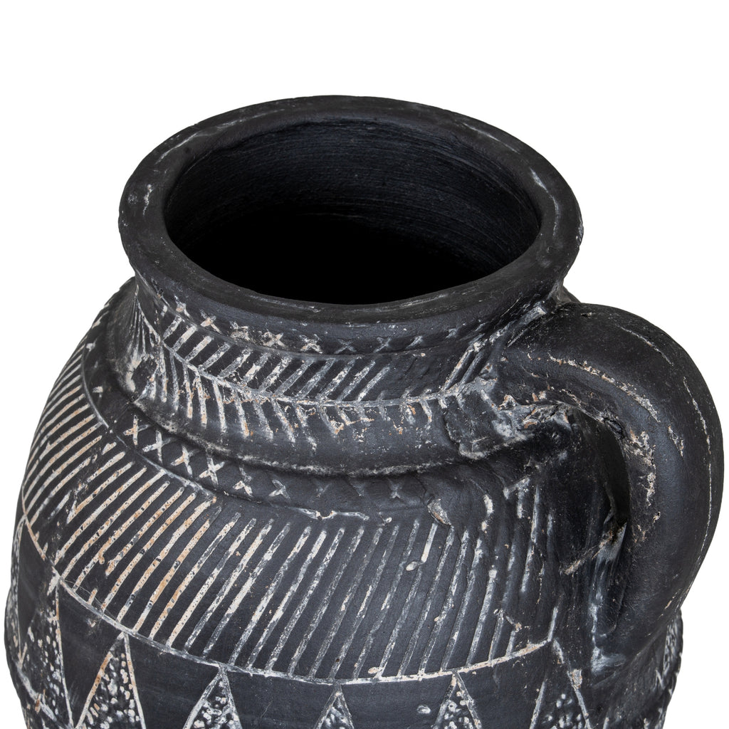 Relica Etched Tall Ceramic Jug