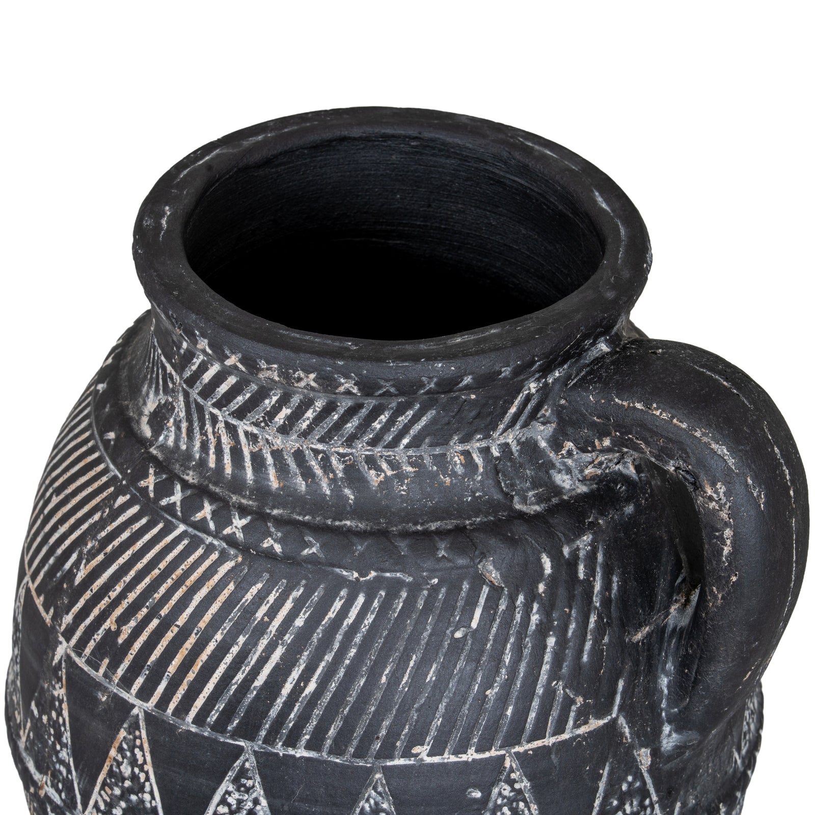 Relica Etched Tall Ceramic Jug