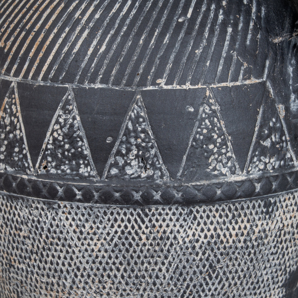 Relica Etched Tall Ceramic Jug