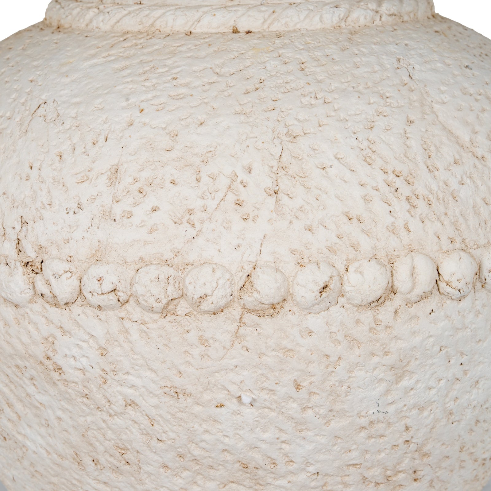 Valdara Beaded Terracotta Vase – Medium