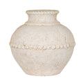 Valdara Beaded Terracotta Vase – Medium