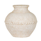 Valdara Beaded Terracotta Vase – Medium