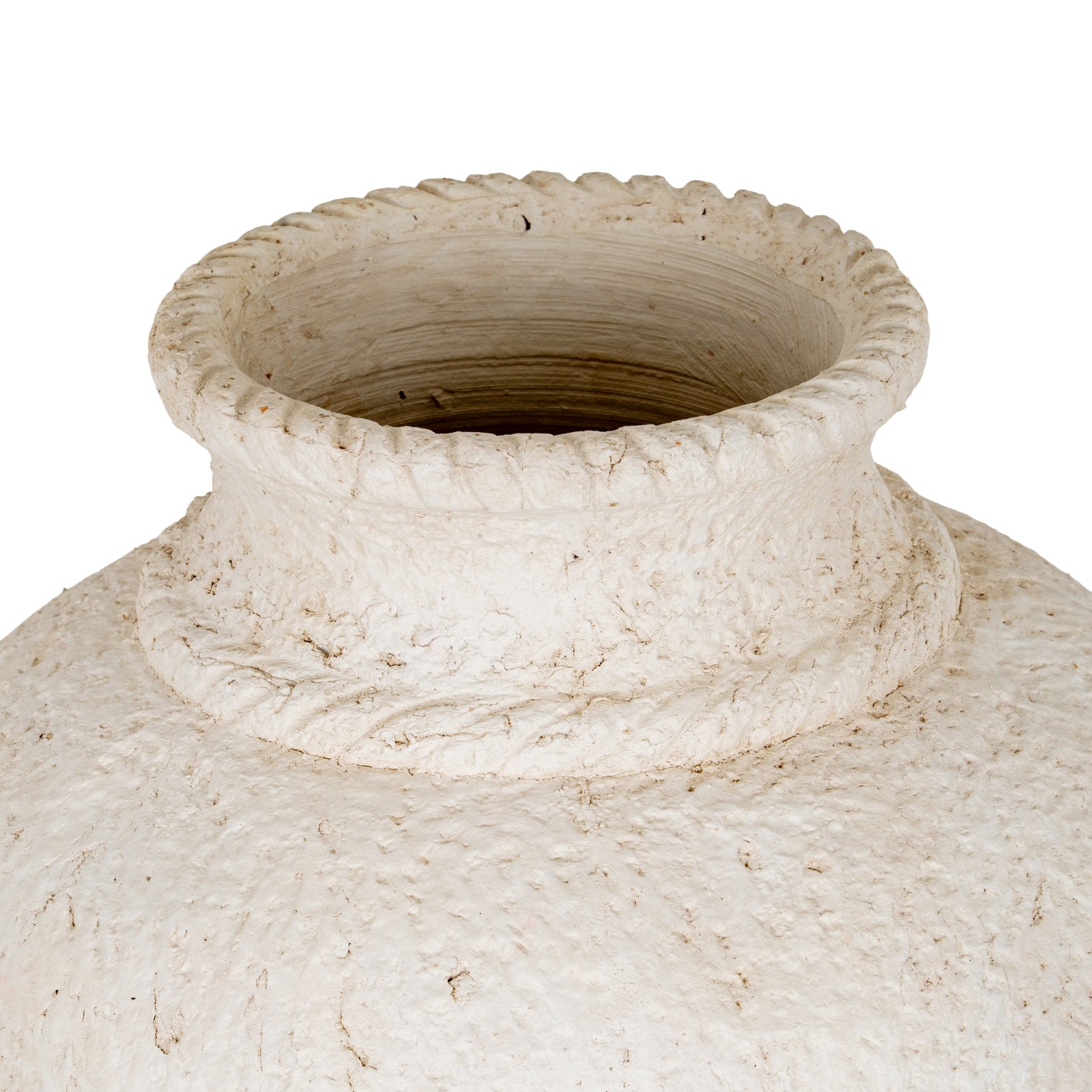 Valdara Beaded Terracotta Vase – Large