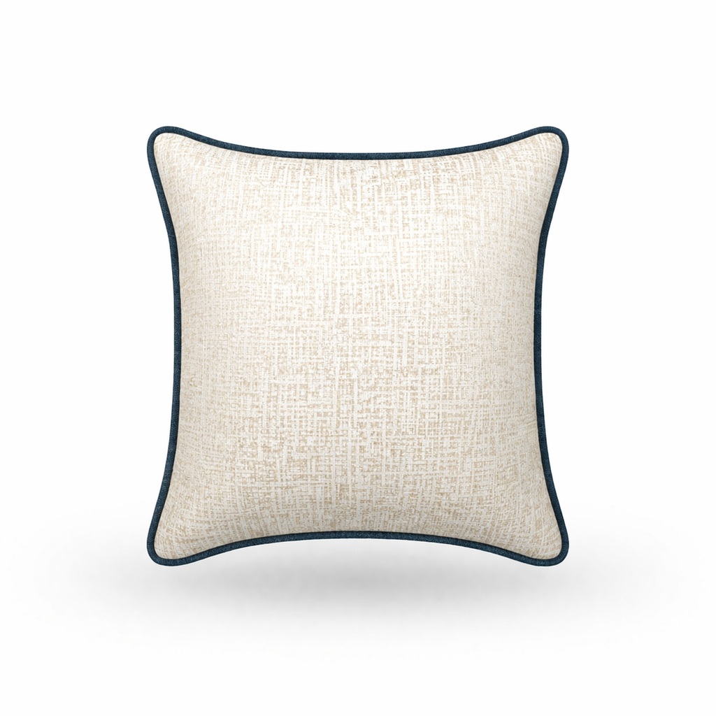 Elara Cushion with Petrol Piping
