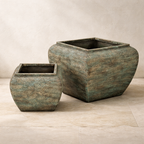 Altiera Square Drum Set Of 2 Planters