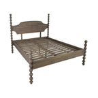 Sorrento King Size Bed - Greywash