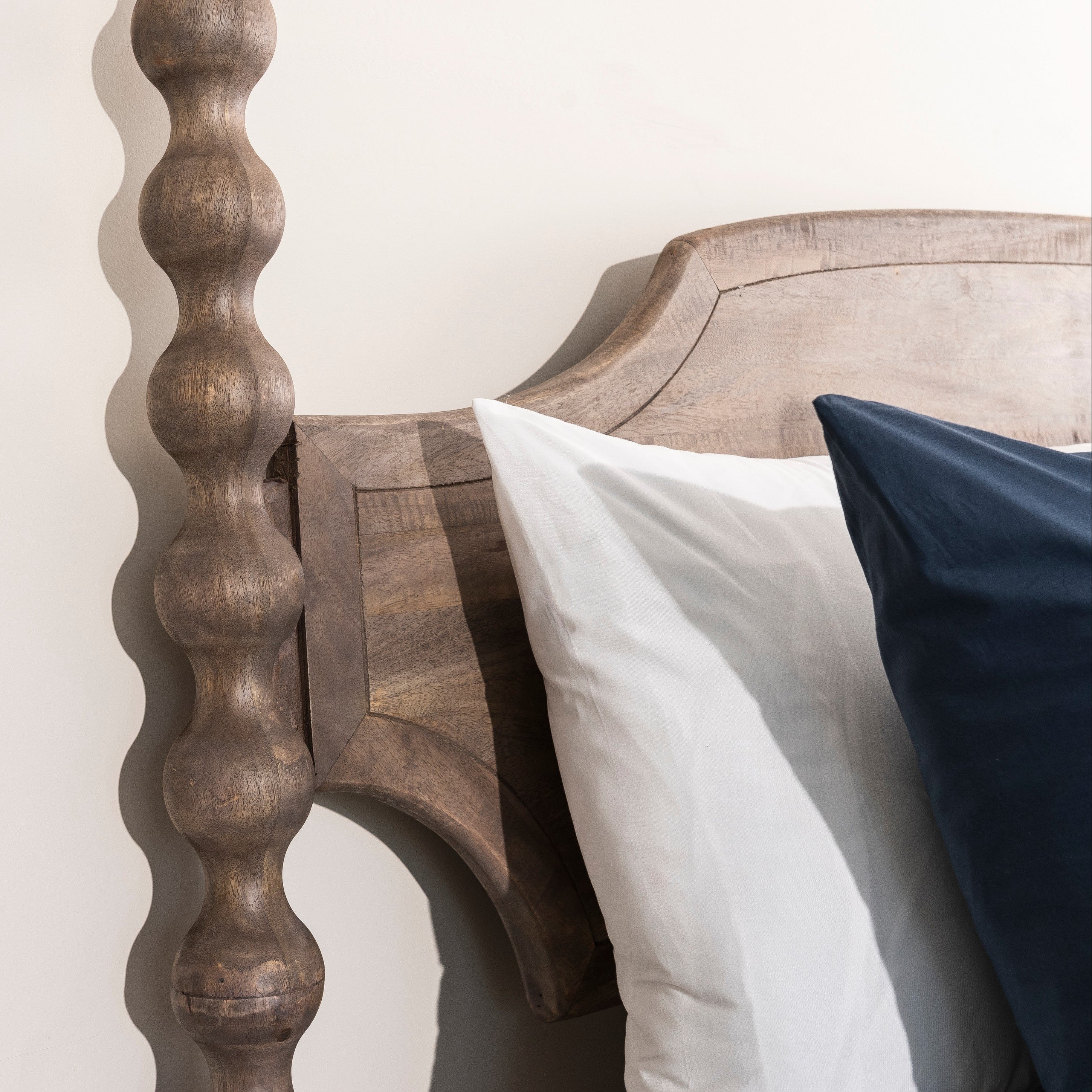 Sorrento King Size Bed - Greywash
