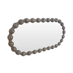 Sorrento Oval Mirror - Greywash