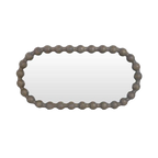 Sorrento Oval Mirror - Greywash