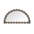 Sorrento Half Moon Mirror - Greywash