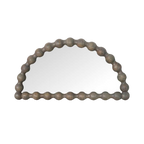 Sorrento Half Moon Mirror - Greywash