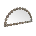 Sorrento Half Moon Mirror - Greywash