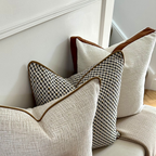 Ivara Cushion with Amber Piping