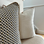 Ivara Cushion with Amber Piping