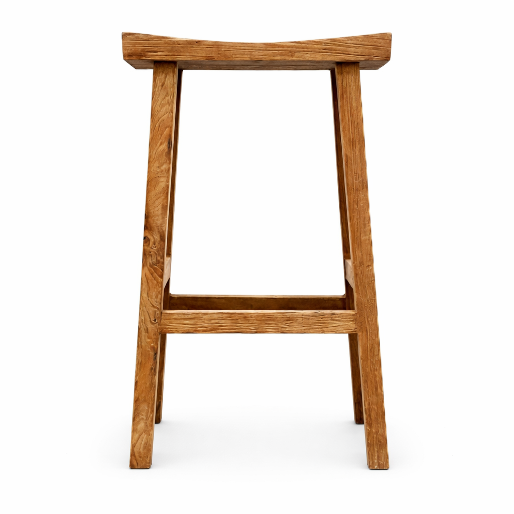Lowell Reclaimed Teak Bar Stool