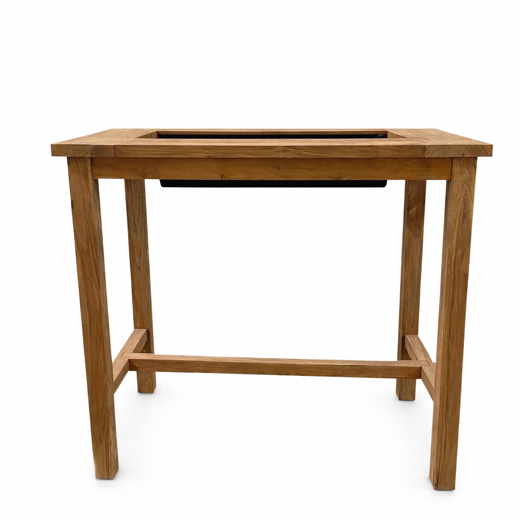 Lowell Teak Bar Table with chiller