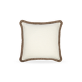 Mirela Bouclé Cushion with Mushroom Fringe