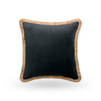 Nerano Cushion with Gold Fringe