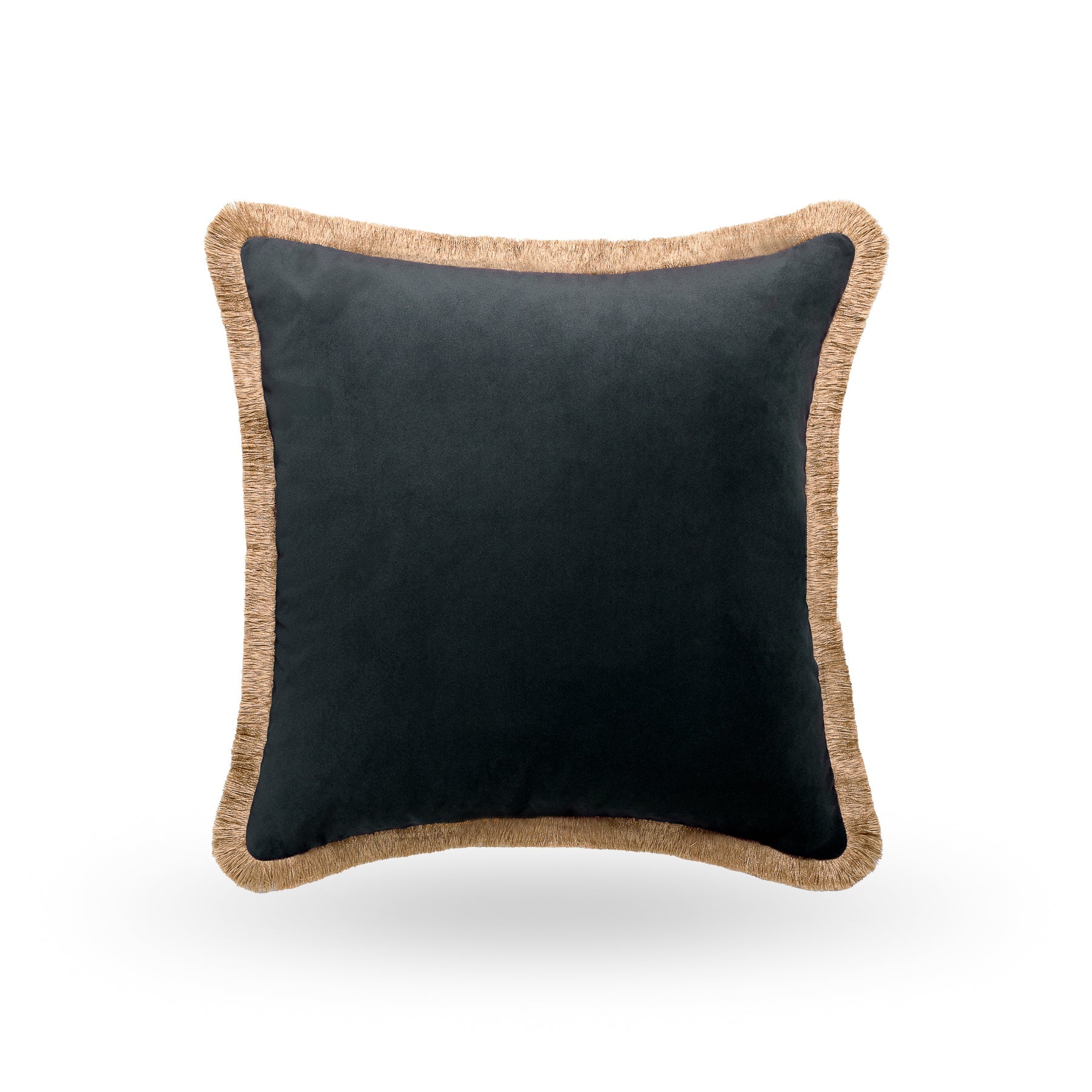 Nerano Cushion with Gold Fringe