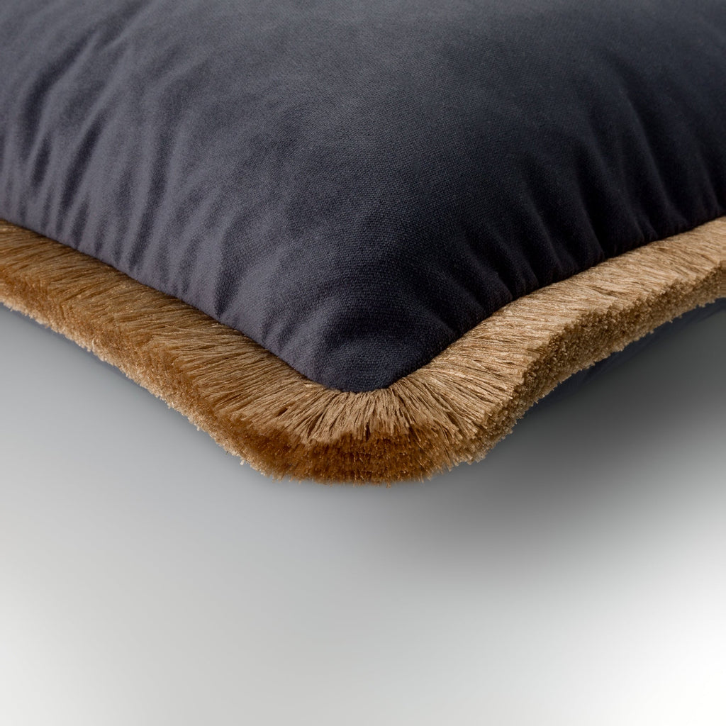 Nerano Cushion with Gold Fringe