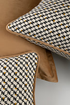 Ivara Cushion with Amber Piping