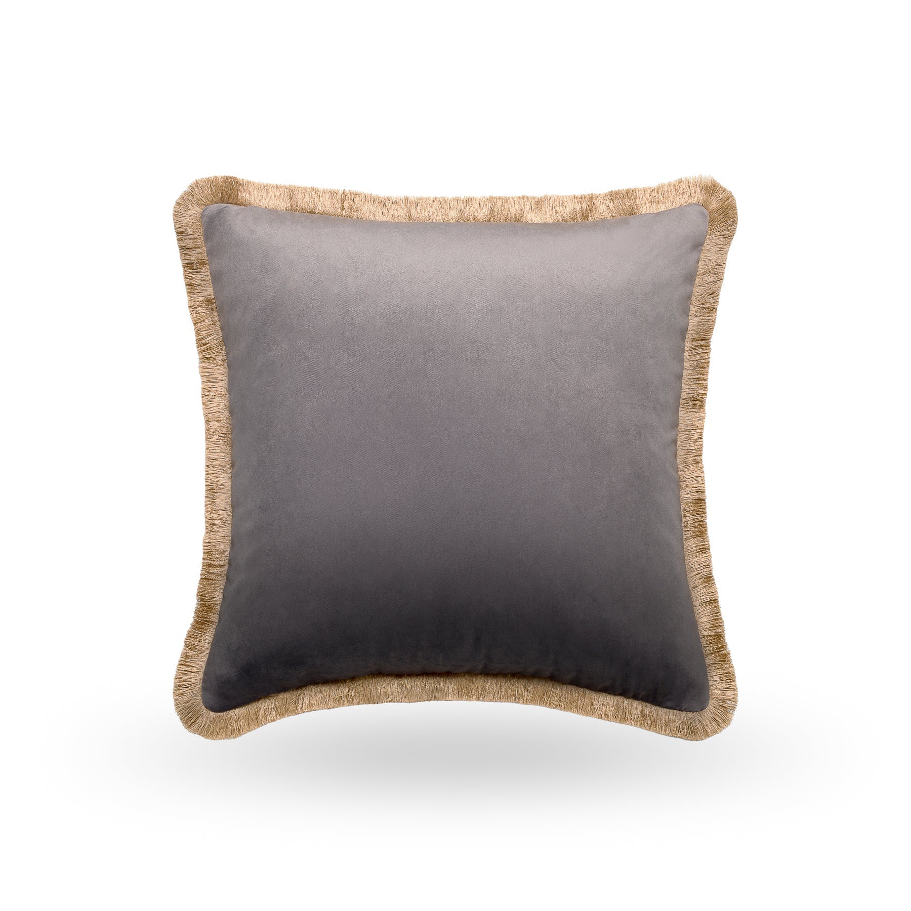 Liora Cushion with Gold Fringe