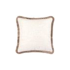 Elara Cushion with Brown Fringe