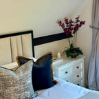 Nerano Cushion with Gold Fringe