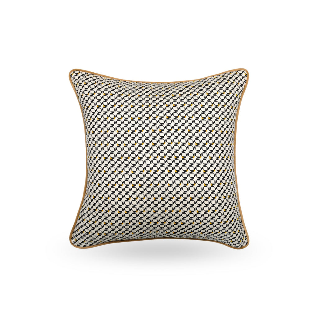 Ivara Cushion with Amber Piping